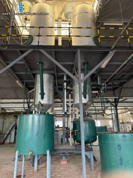 Destilaria para glicerina com tanque, evaporar concentrador e filtro pensa